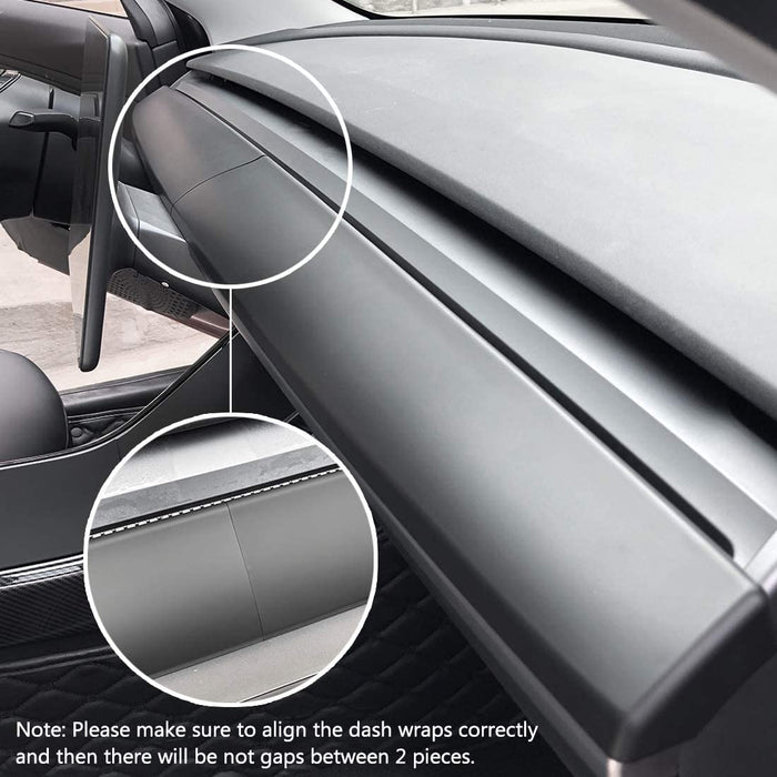 Dashboard Cover Matte Black for Tesla Model 3 & Y