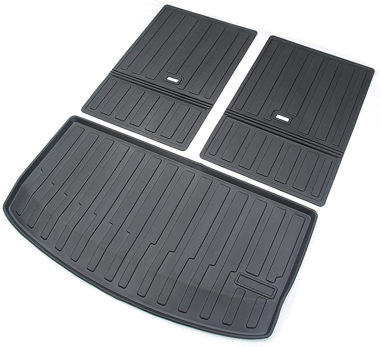 All Weather Rear Trunk Set with Backseat Mats for Tesla Model Y 7-Seater (2020 - 2023)