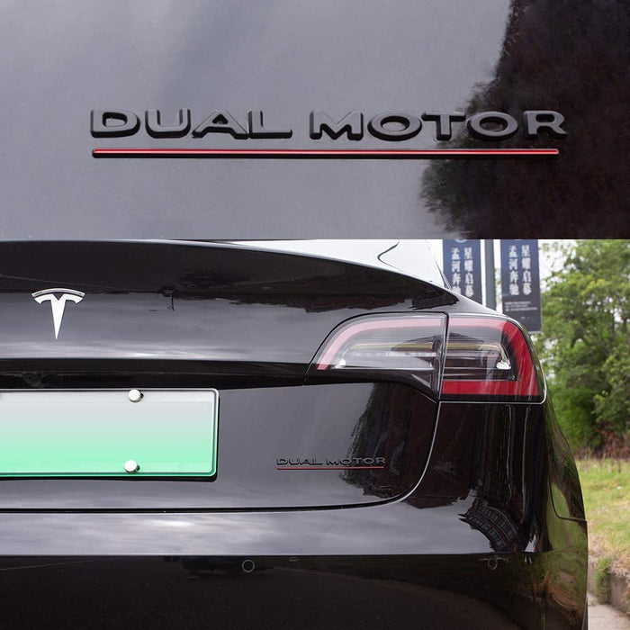 Tesla Dual Motor Badge