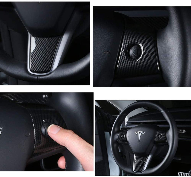 Carbon Fiber Steering Wheel Kit for Tesla Model 3 & Y