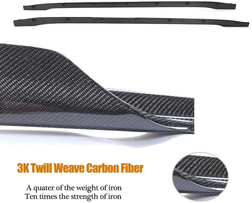 Genuine Carbon Fiber Side Skirts for Tesla Model 3 2017-2021