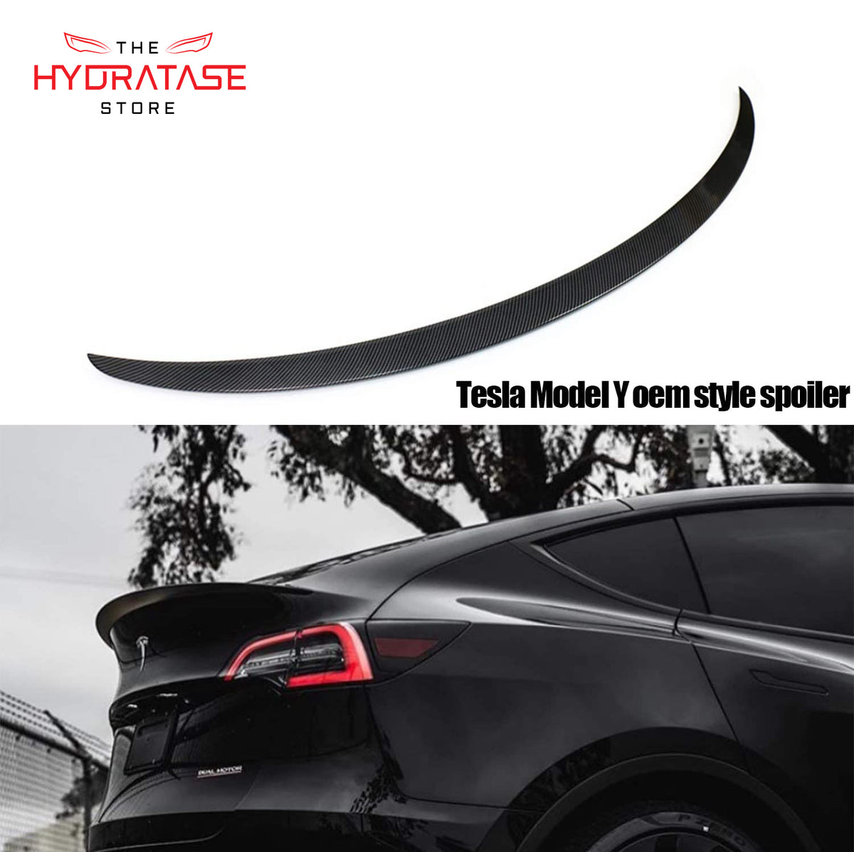 NEW* Carbon Fiber Performance Spoiler for Tesla Model Y 2020-23 (Gen —  TheHydrataseStore