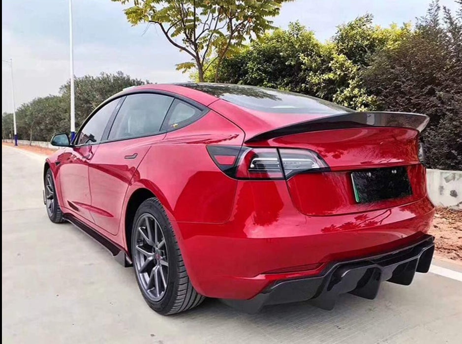 Genuine Carbon Fiber Side Skirts for Tesla Model 3 2017-2021