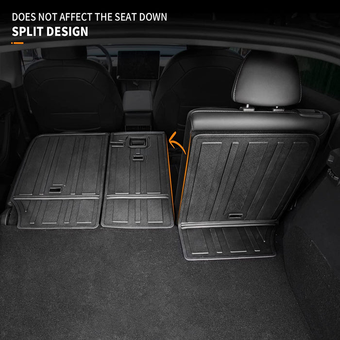 Rear Seat Trunk Mats for 5 Seater Tesla Model Y 2020 - 2022