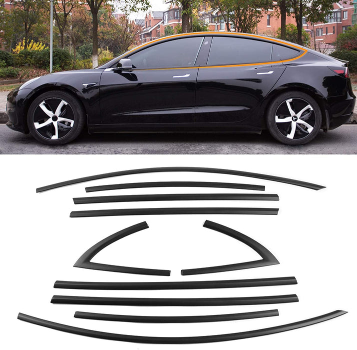 For Tesla Model 3 Y 2021 ABS Car Steering Wheel Protector Cover Trim  Accessories