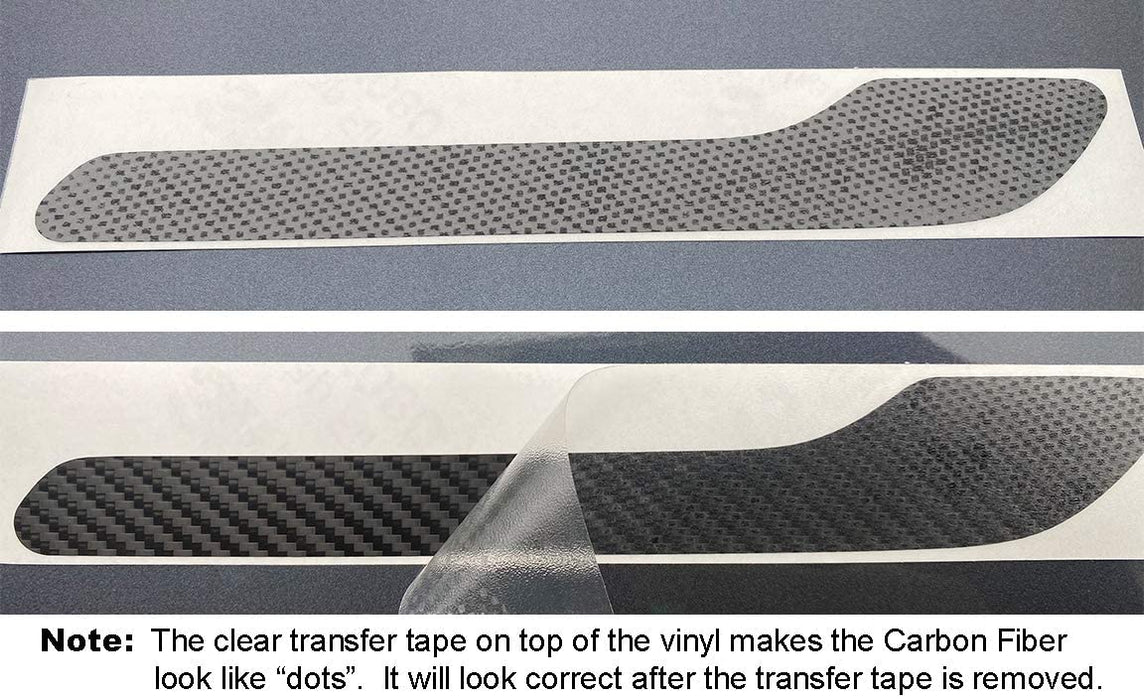 Carbon Fiber Door Handle Wrap for Tesla Model 3 & Y