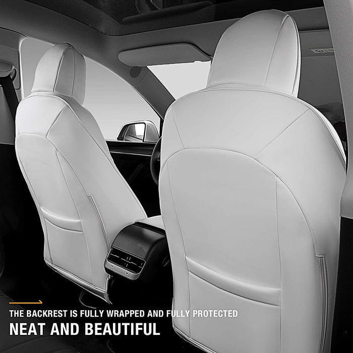 All Season Leather Seat Covers for Tesla Model Y