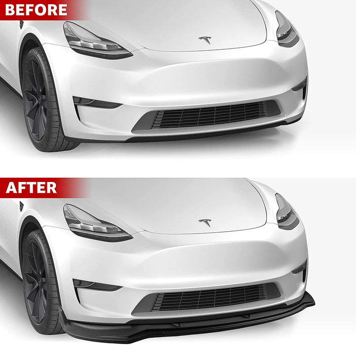 Front Lip Spoiler ABS for Tesla Model Y 2020-2024