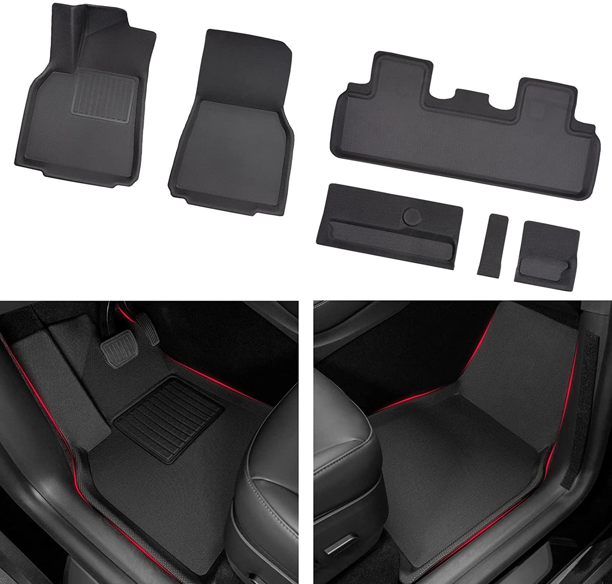 All-Weather Premium Floor Mats for 7 Seater Tesla Model Y (2021-2023) —  TheHydrataseStore