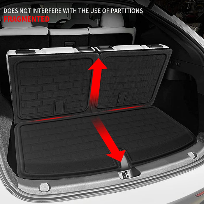Third Row Rear Trunk Mat Set for 7 Seater Tesla Model Y 2020