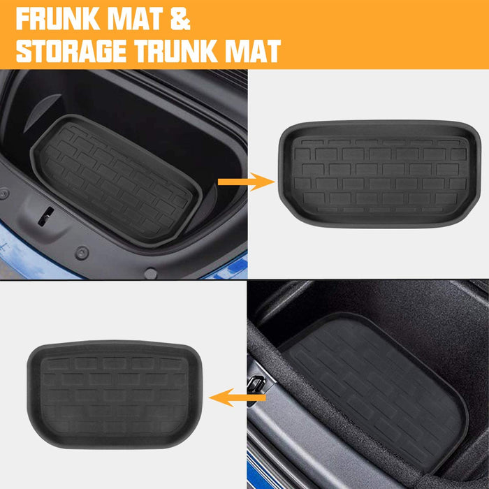 All Weather Frunk & Trunk Cargo Liners for Tesla Model Y 2020 - 2023 (7-Seater)