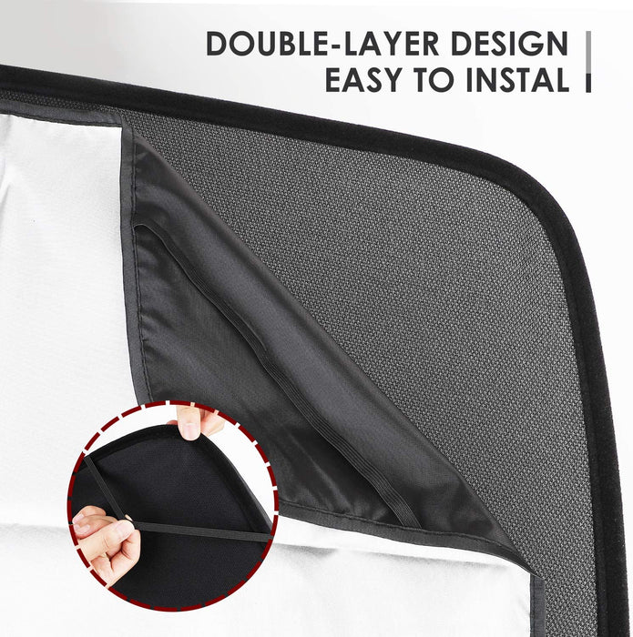 Glass Roof Sunshade with UV/Heat Insulation Covers (2 Pack) for Tesla Model Y