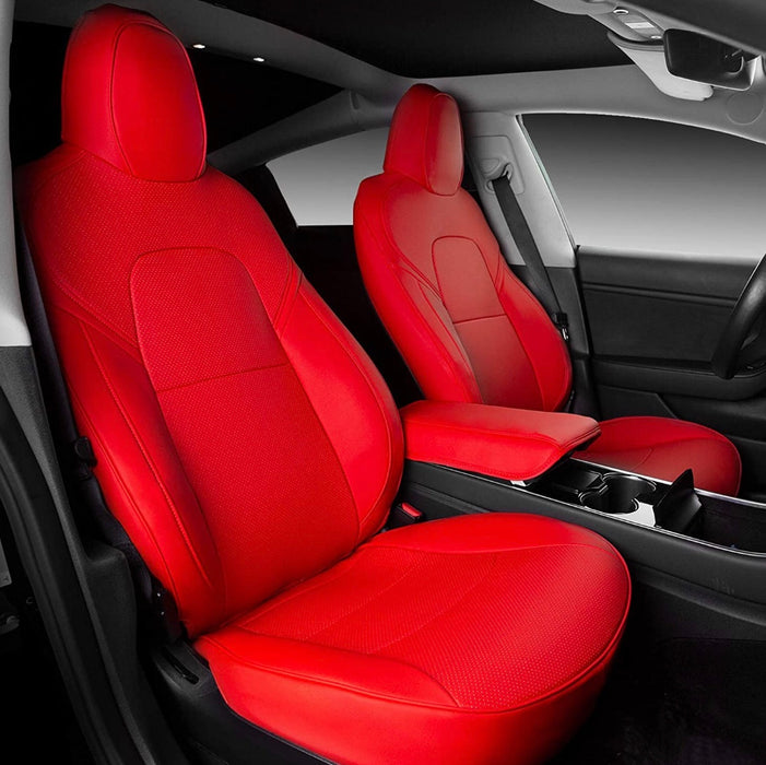 All Season Leather Seat Covers for Tesla Model Y — TheHydrataseStore