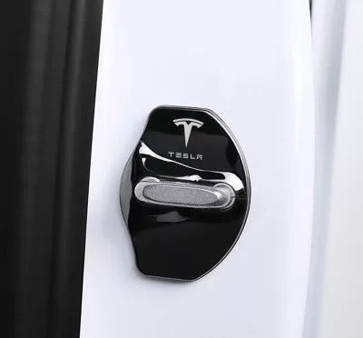 Door Latch Lock Covers (Logo) for Tesla Model 3 & Y
