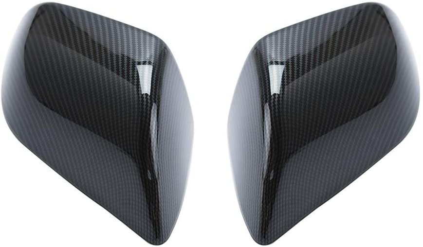 Mirror Covers for Tesla Model Y - Carbon Fiber & Matte Black
