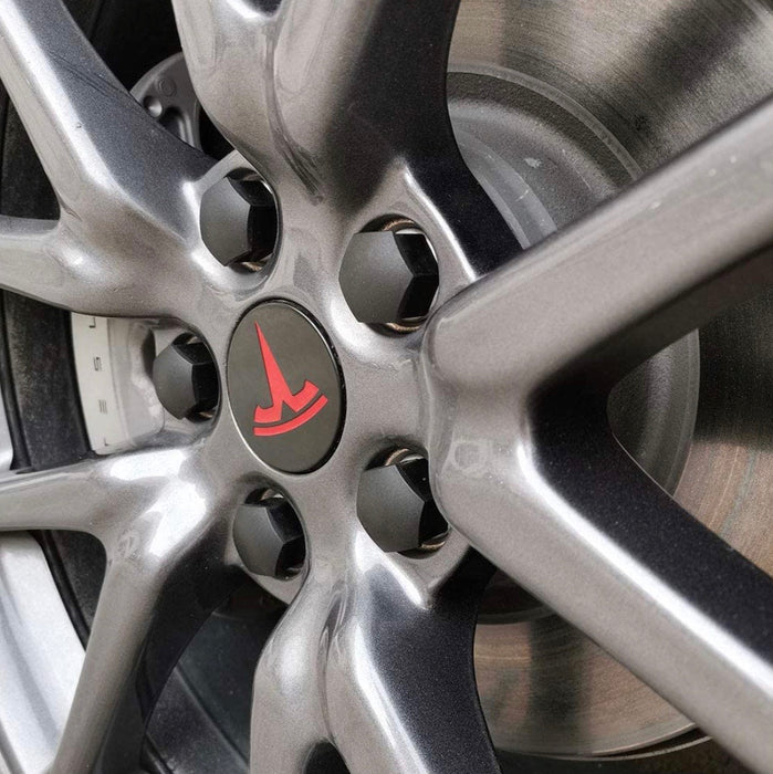 Aero Wheel Cap Kit Red for All Tesla Models