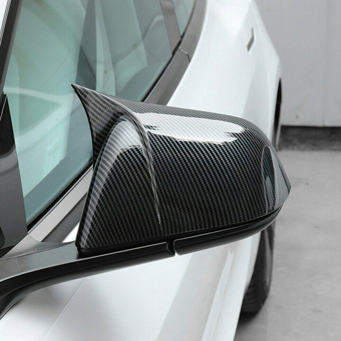 M Style Horned Mirror Caps for Tesla Model Y 2020 - 2023